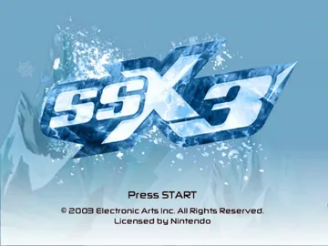 SSX 3 screen shot title